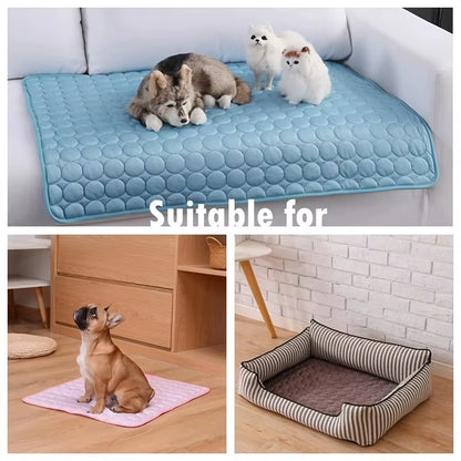 Self-Cooling Pet Mat (Washable Ice Pad for Dogs & Cats)