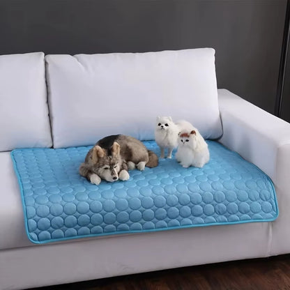 Self-Cooling Pet Mat (Washable Ice Pad for Dogs & Cats)