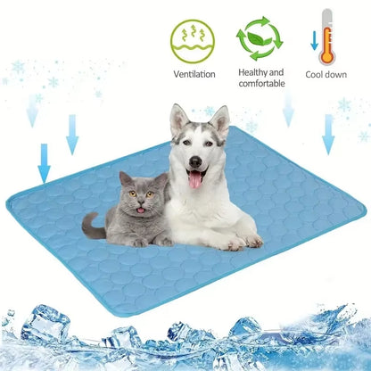 Self-Cooling Pet Mat (Washable Ice Pad for Dogs & Cats)